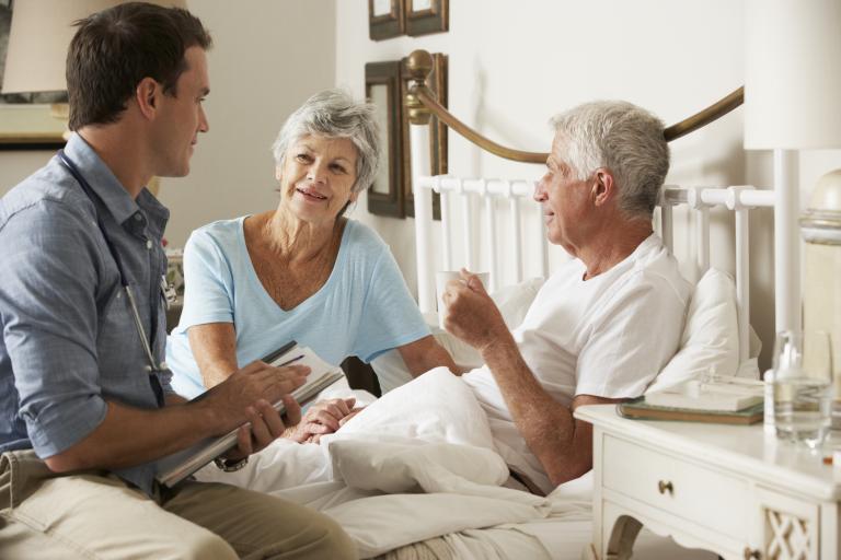 ASQ - Stock image - Blog post - Hospice care with nurse