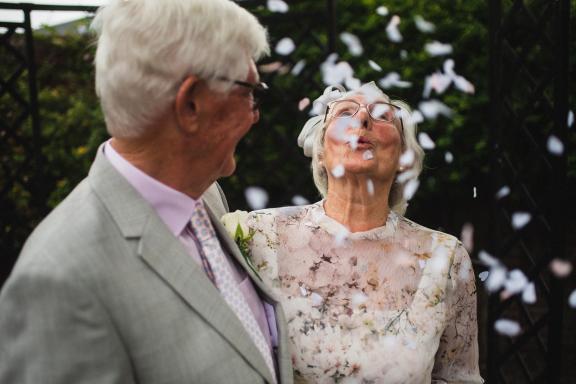 Assured Quality Homecare - stock image - elderly couple - joyous